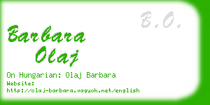 barbara olaj business card